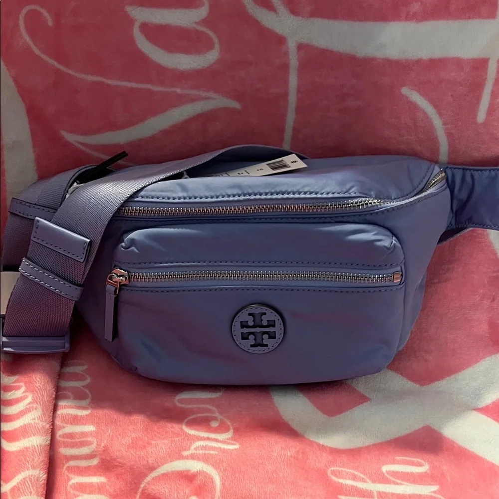 NWT Tory Burch Purple Belt Bag - Picture 1 of 9